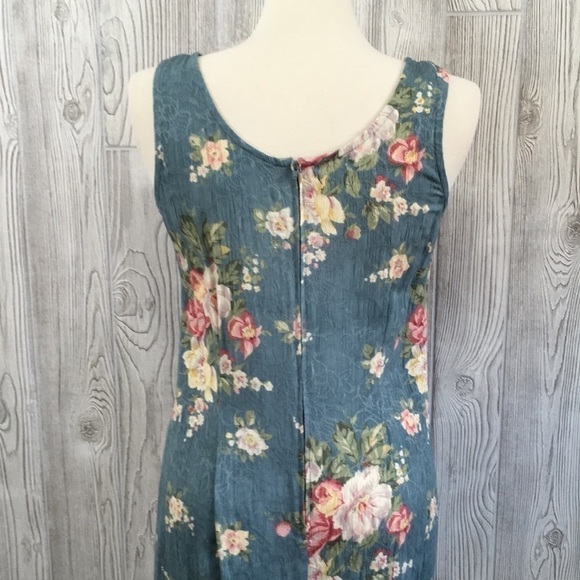 𝅺k Studio Sleeveless Maxi Dress Floral Print Size 10 - Picture 9 of 12